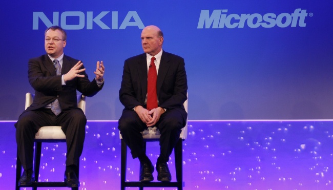 Nokia and Microsoft leaders
