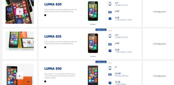 Nokia Lumia 930 and LUmia 630 coming soon to Ireland