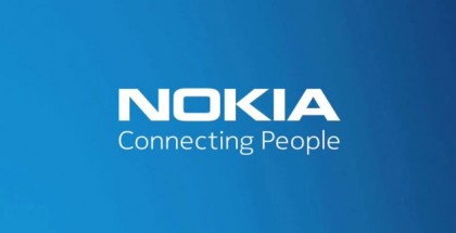 Nokia logo in blue / white