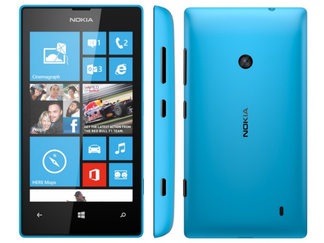 Nokia Lumia 520 front and back image