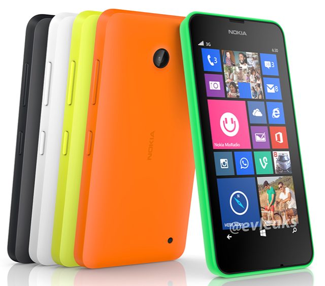 Nokia Lumia 630 leaked in five colors @evleaks
