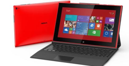 Nokia Lumia 2520 tablet running Windows RT