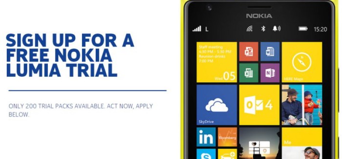 Nokia Lumia free trial program