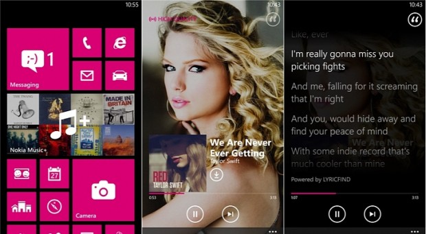 Nokia Music with a new update, includes new Notifications