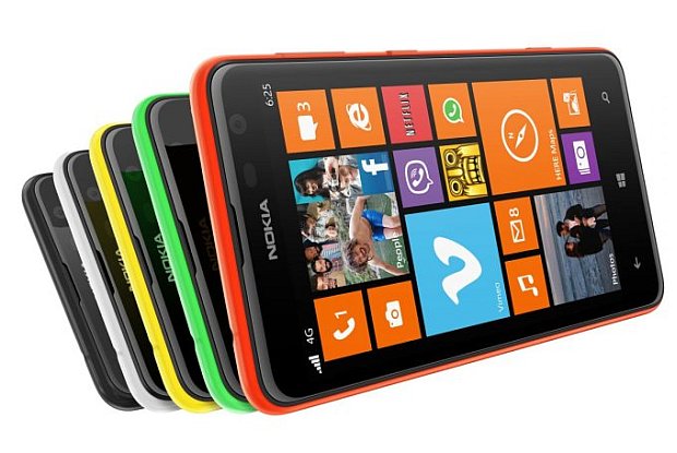 A group image of Lumias 625