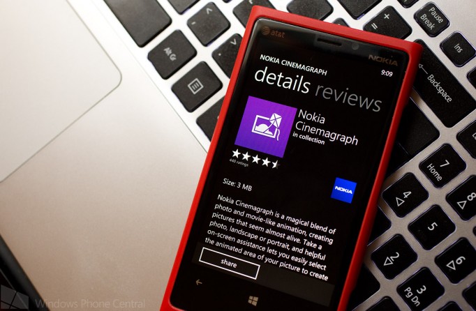 Nokia`s Cinemagraph updated, include upload and sharing fixes