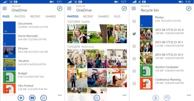 OneDrive version 4.5.0.0 new design