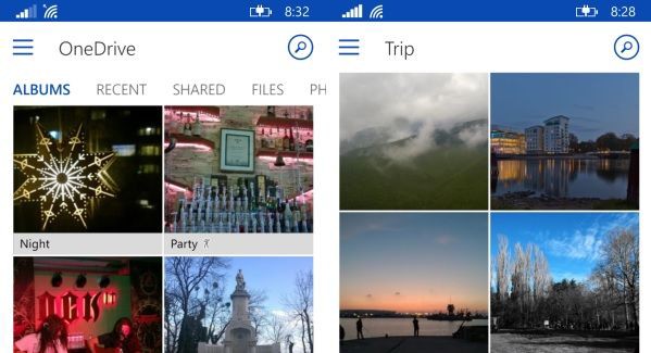 OneDrive albums photos