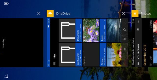 OneDrive app windows 10 mobile