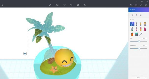 Paint 3D coming to Windows 10 Mobile with the Creators Update