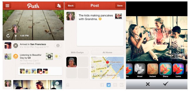 Path screens - Windows Phone 8