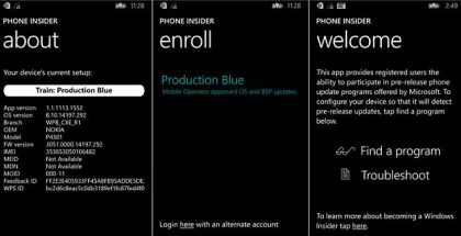 Phone insider app Windows 10
