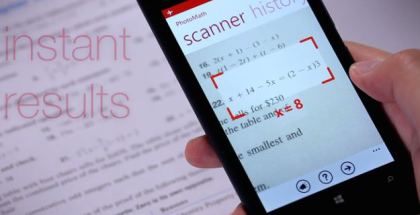 PhotoMath app for Windows Phone Lumia devices