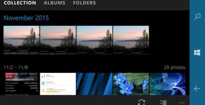 Photos windows 10 mobile app