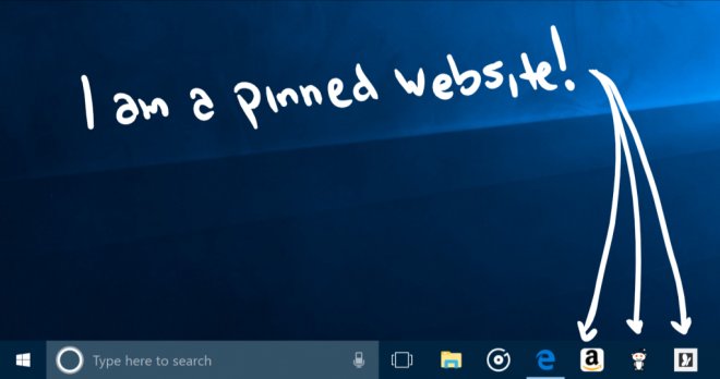 Microsoft Edge Pin sites