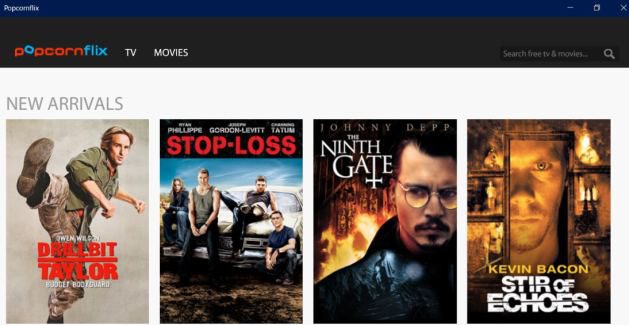 Popcornflix app windows 10