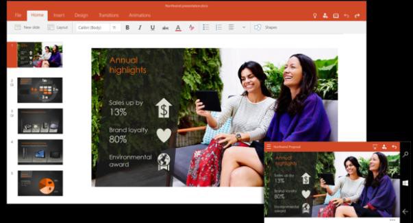 New touch-optimized Office for phones and small tablets