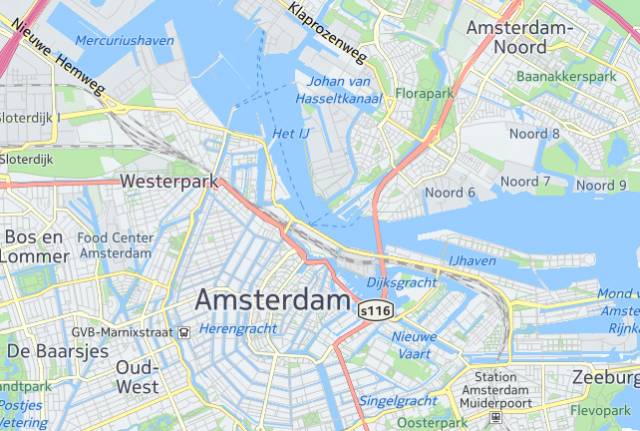 Amsterdam map HERE Maps Nokia