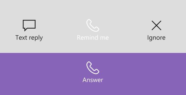 New ‘Remind Me’ button rejects Incoming calls and adds Cortana reminders