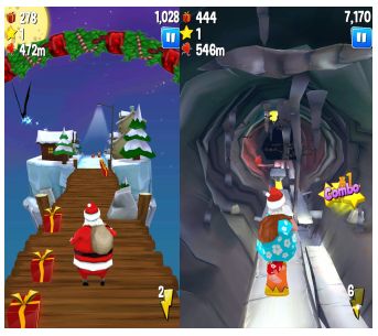 Runner game chrismass
