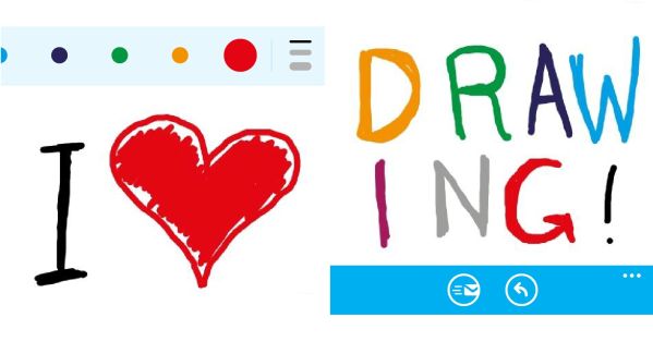 skype drawing function for windows phone