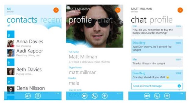 Skype for Windows Phone 8 updated to version 2.8