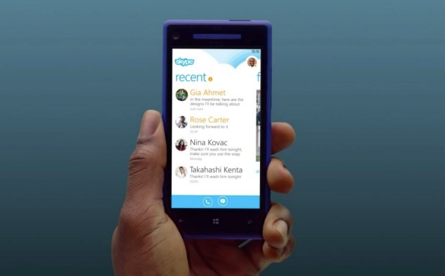 Skype for Windows Phone 8 updated
