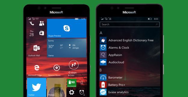 Skype start screen