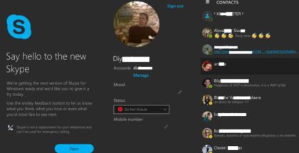 Skype UWP