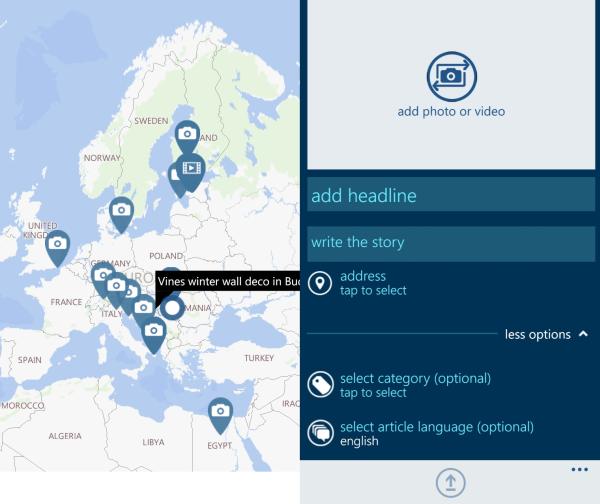 social news app screenshot windows phone app