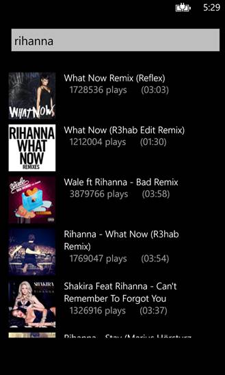 SoundCloud MP3 app for Windows Phone
