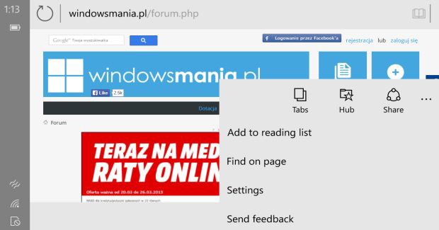 Spartan browser leaked in screenshots
