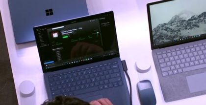 Spotify Store Laptop surface