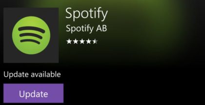 Spotify store update