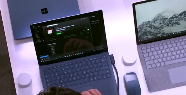Spotify Store Laptop surface