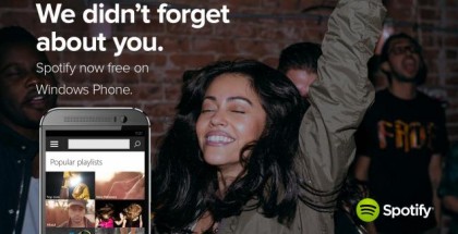 Spotify now offers free music streaming on Windows Phone devices