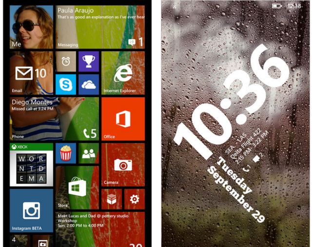 Start and Home screen, lock screen