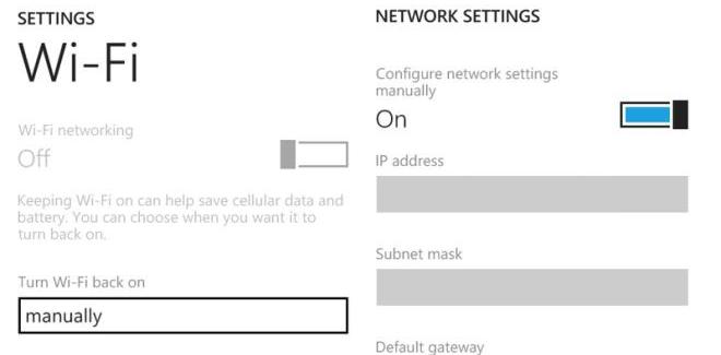New Lumia firmware enables Static IP addresses for some models