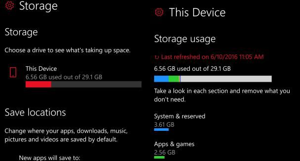 Storage apps