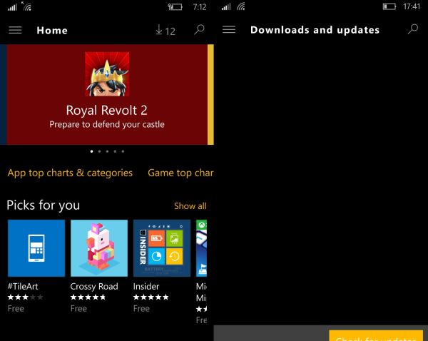 store update mobile august 2015