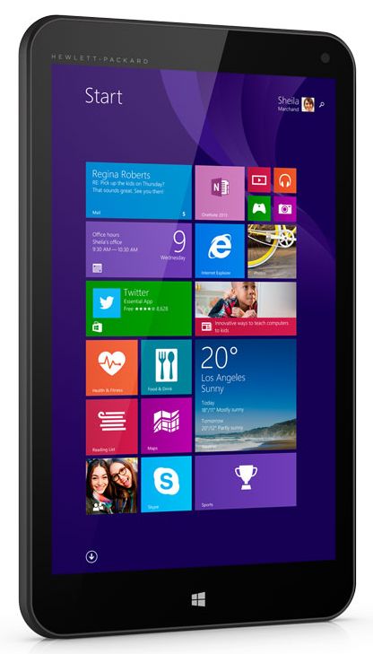 HP Stream 8 inch tablet on Windows 8,1