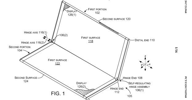 Recent Microsoft patent describes a hinged device that could be launched as Surface Journal