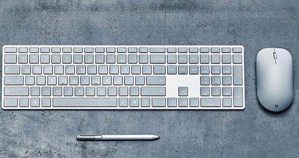 Surface mouse and keyboard