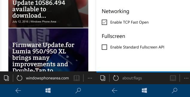 tcp fast open Microsoft edge