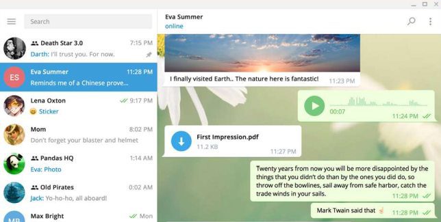 telegram desktop app Store win32 exe