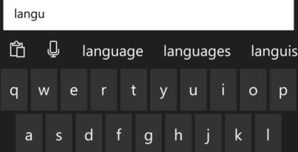 Keyboard text predictions