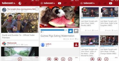 Tubecast for winows phone - client for youtube