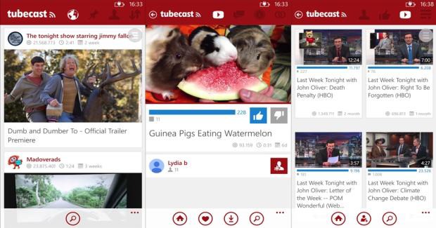 Tubecast for winows phone - client for youtube