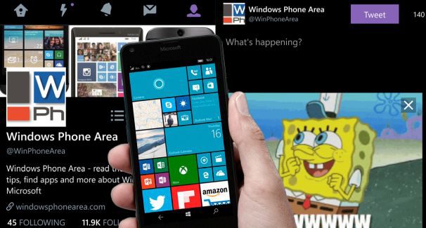 Twitter app for Windows 10 Phone
