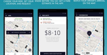Uber app for WIndows 10 mobile